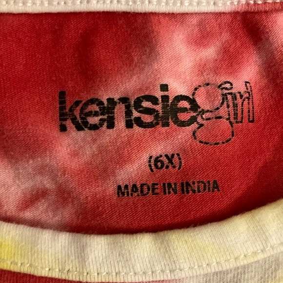 Vibrant Red and Yellow Tie-Dye Short Sleeve Tee - Picture 2 of 3